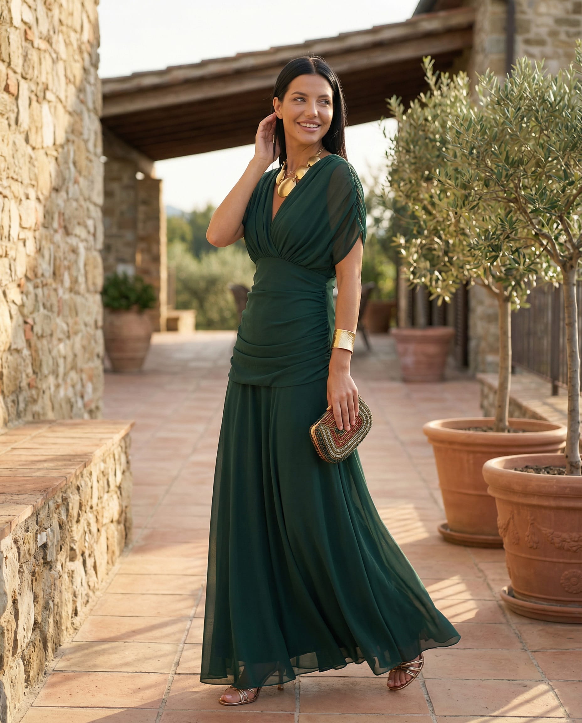 Nora Off Shoulder Chiffon Maxi Dress_16
