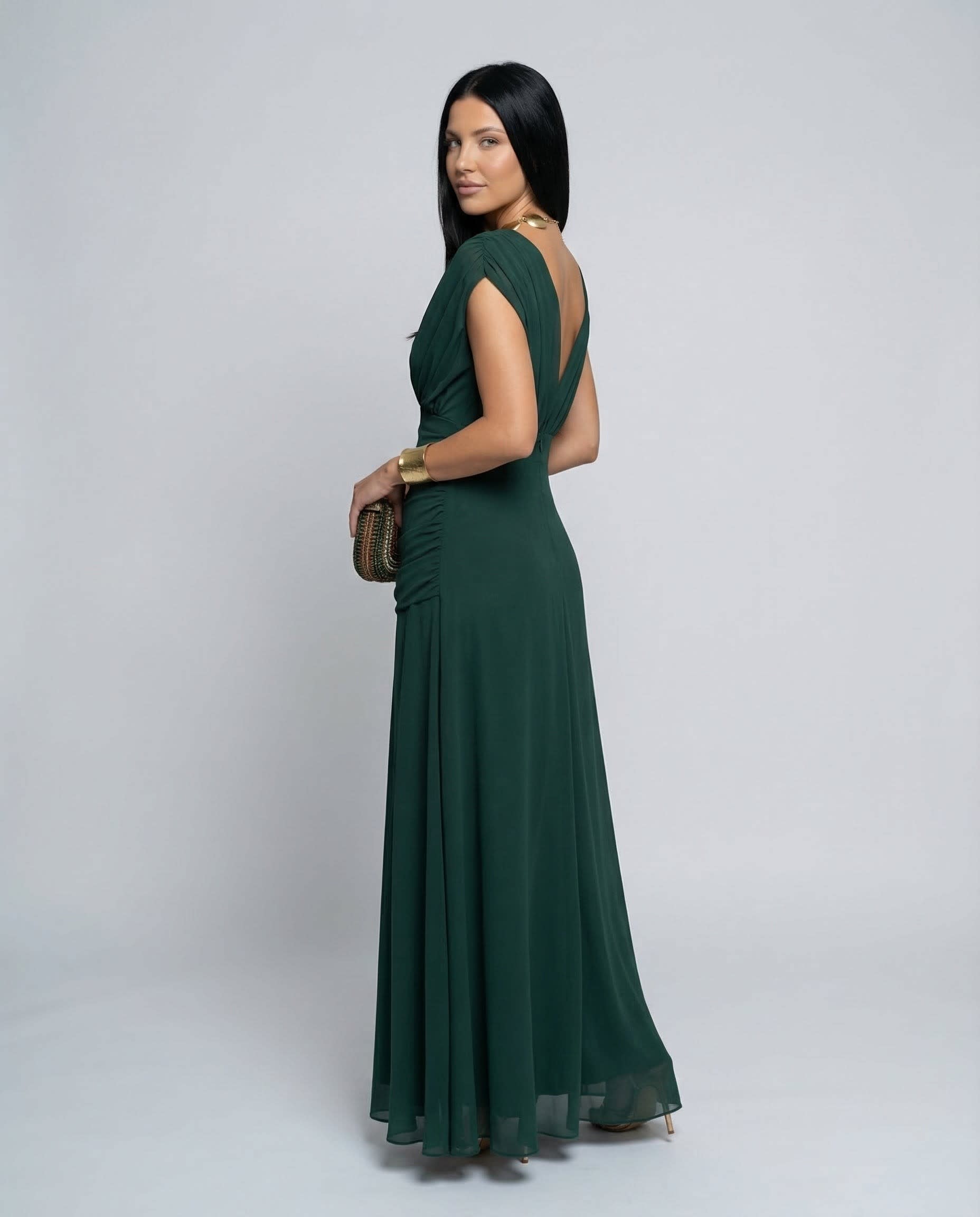 Nora Off Shoulder Chiffon Maxi Dress_17