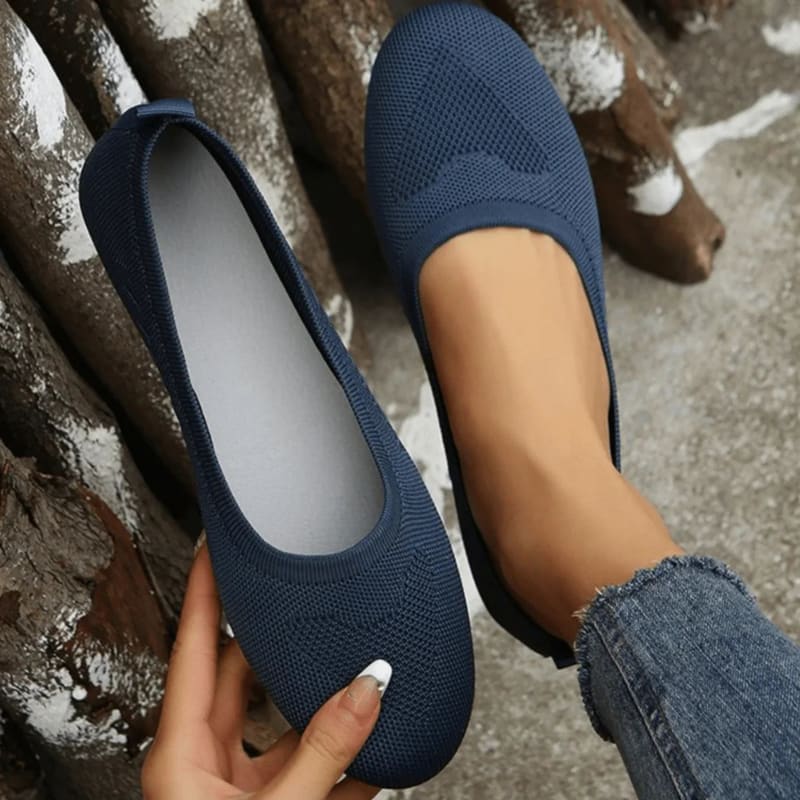 Dalia Knit Slip On Ballet Flats_1