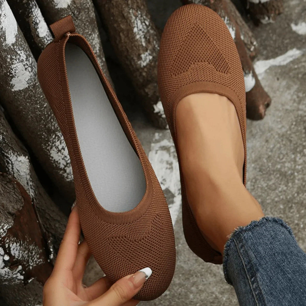 Dalia Knit Slip On Ballet Flats_3