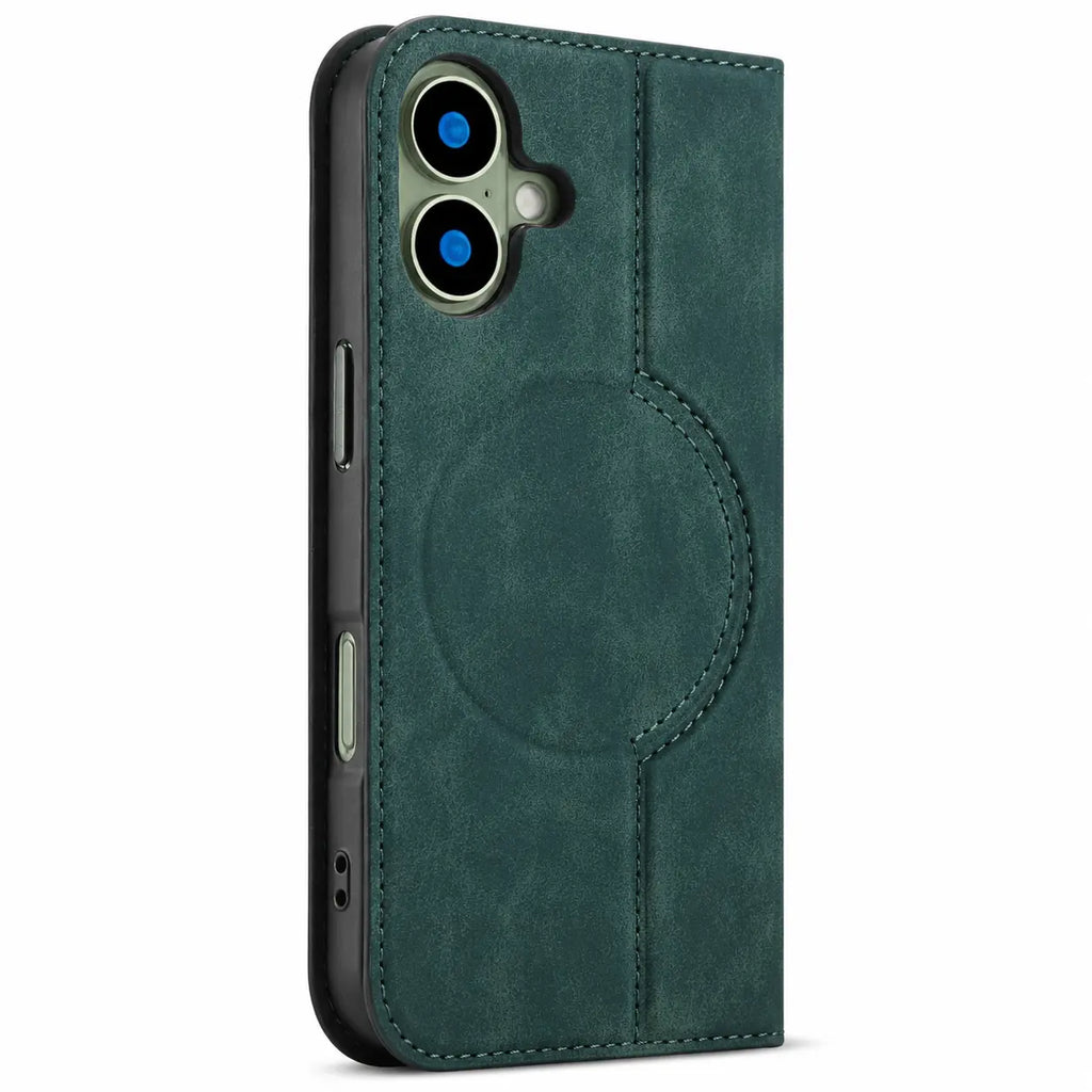 Leather MagSafe Flip Phone Case
