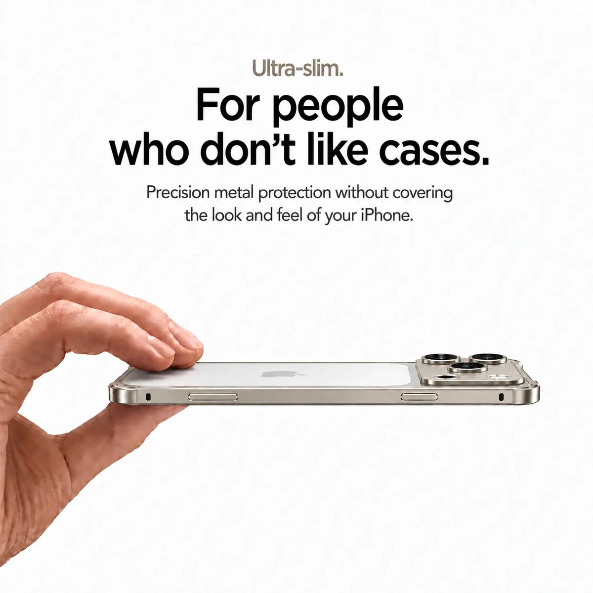 Open Back Phone Case with Corner Bumpers
