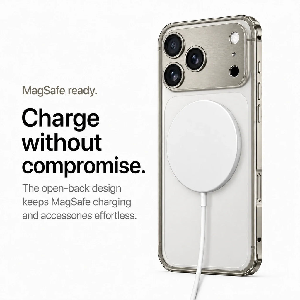 Open Back Phone Case with Corner Bumpers