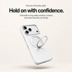 Leather Phone Case with Folding Ring Stand