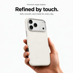 Leather iPhone Case with Metal Lens Frame