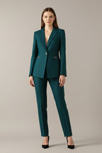 Isaure Single Button Blazer Two Piece Set_2