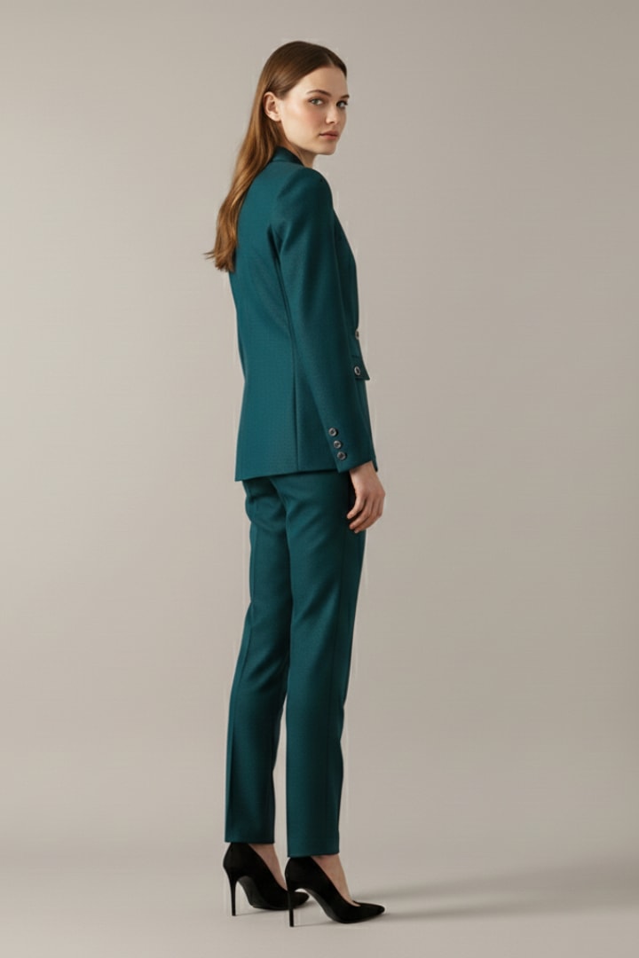 Isaure Single Button Blazer Two Piece Set_5