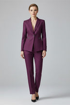 Isaure Single Button Blazer Two Piece Set_7