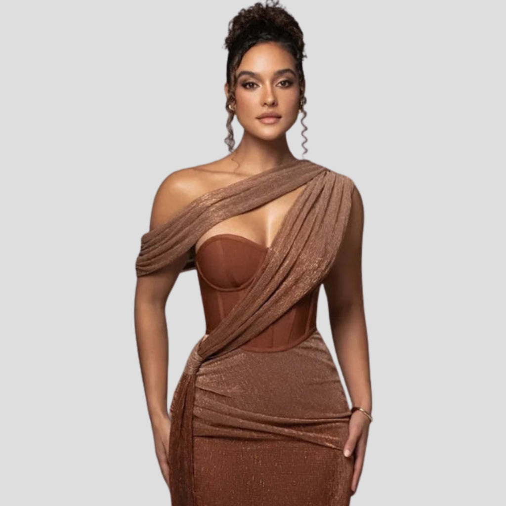 Isa One Shoulder Maxi Dress_5