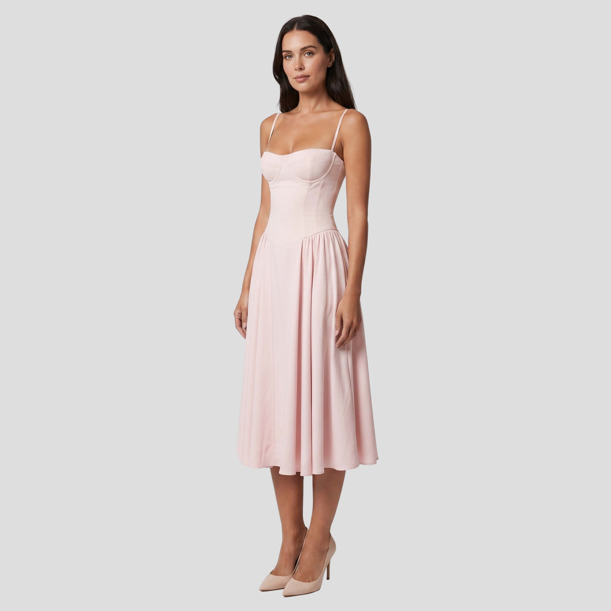 Britt Bustier A-Line Midi Dress_4