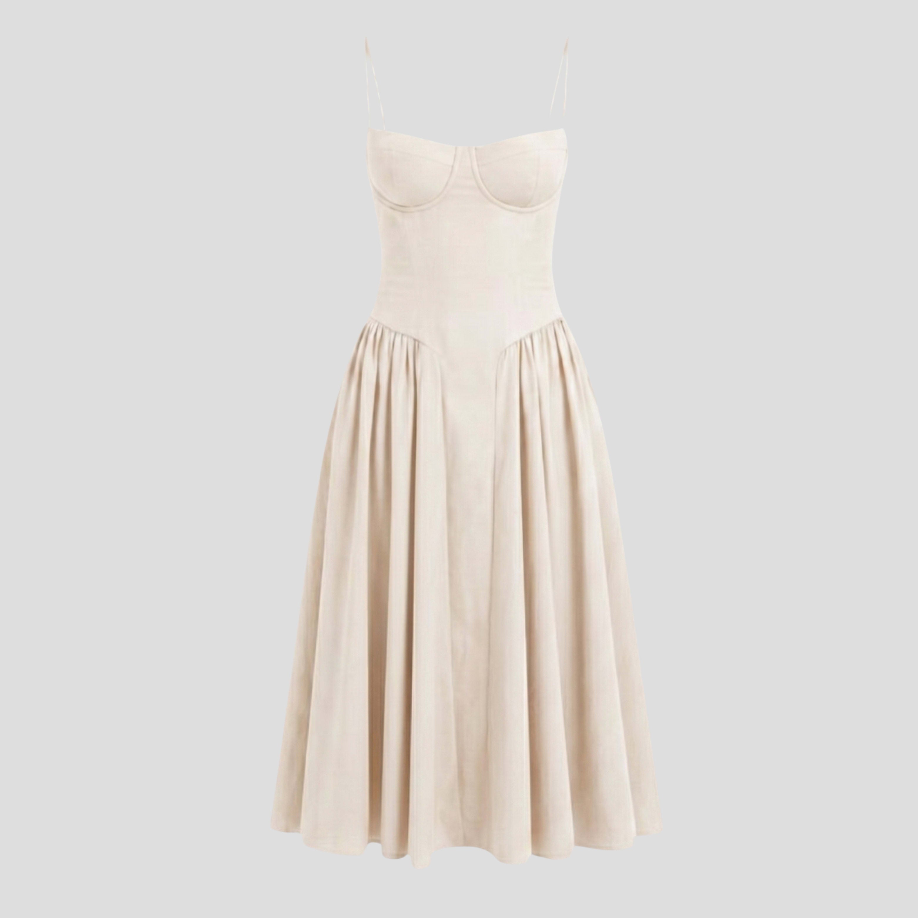 Britt Bustier A-Line Midi Dress_5