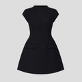 Puck Cap Sleeve A-Line Mini Dress_1