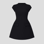Puck Cap Sleeve A-Line Mini Dress_1