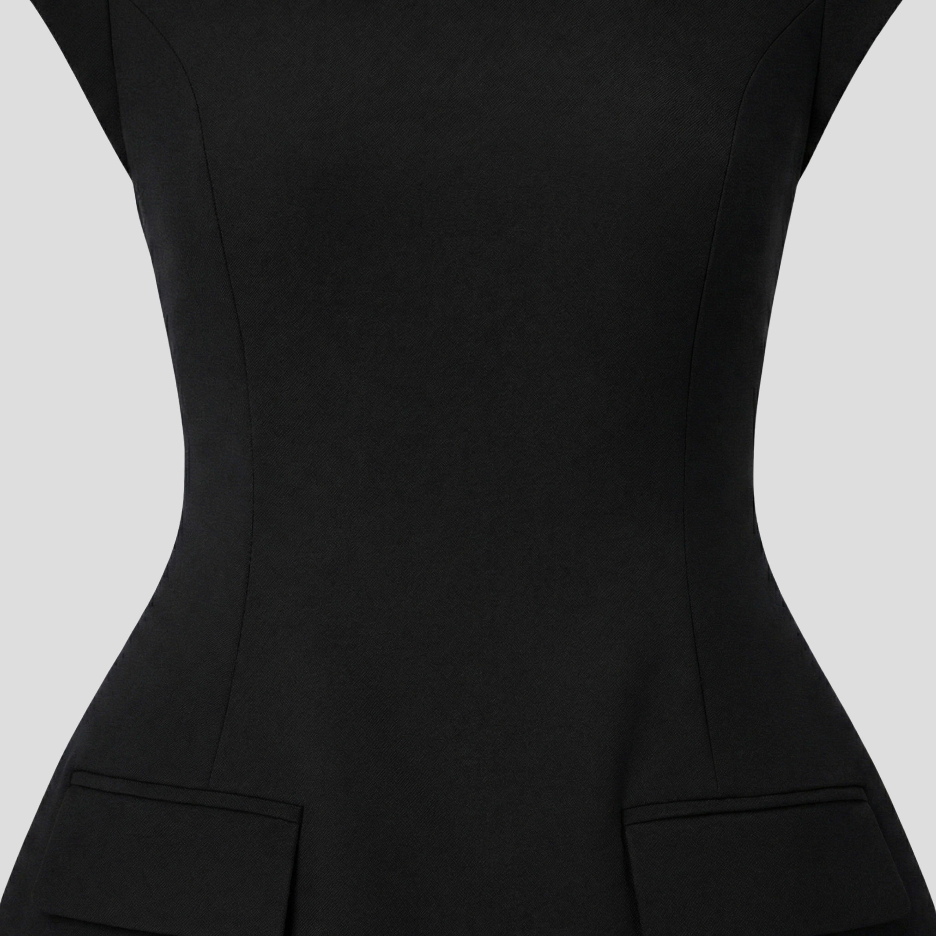 Puck Cap Sleeve A-Line Mini Dress_13