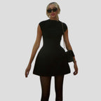Puck Cap Sleeve A-Line Mini Dress_4