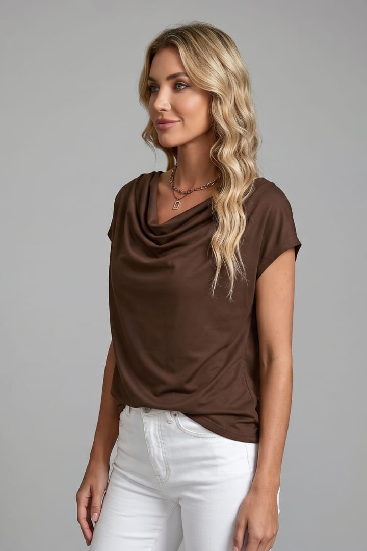 Idoia Cowl Neck Draped Blouse_10