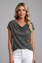 Idoia Cowl Neck Draped Blouse_4