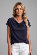 Idoia Cowl Neck Draped Blouse_5