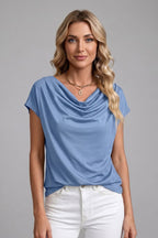 Idoia Cowl Neck Draped Blouse_7
