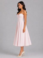 Annika Pleated Corset Midi Dress_3