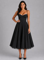 Annika Pleated Corset Midi Dress_8