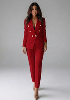 Rike Double Breasted Two Piece Pant Suit_2