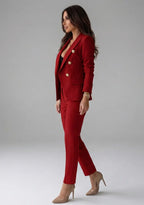 Rike Double Breasted Two Piece Pant Suit_4