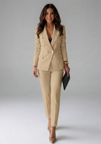 Rike Double Breasted Two Piece Pant Suit_6