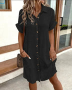 Suus Crinkle Texture Shirt Dress_3