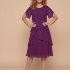 Evi Tiered Chiffon Midi Dress_1