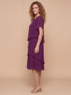 Evi Tiered Chiffon Midi Dress_2