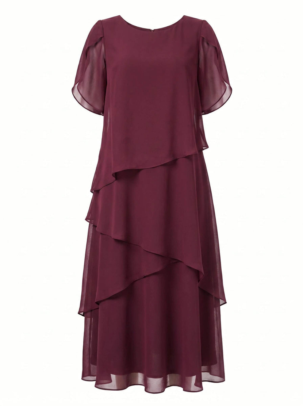 Evi Tiered Chiffon Midi Dress_5
