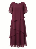 Evi Tiered Chiffon Midi Dress_5