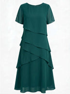 Evi Tiered Chiffon Midi Dress_7