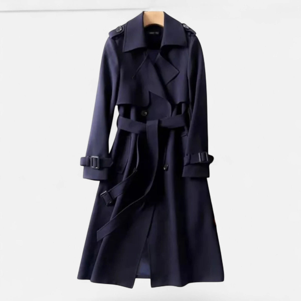 Tiphaine Belted Double Breasted Trench Coat_10