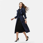 Tiphaine Belted Double Breasted Trench Coat_11