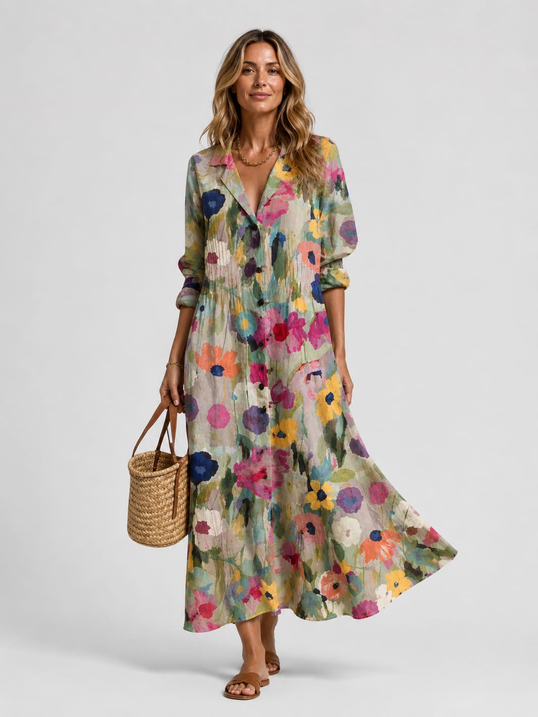 Gudrun Printed Maxi Shirt Dress_4