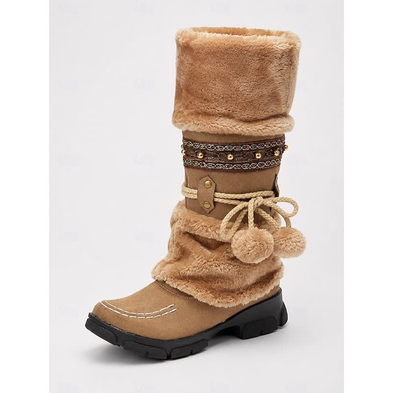 Akemi Faux Fur Mid Calf Winter Boots_4