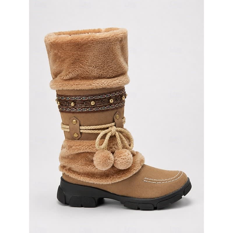 Akemi Faux Fur Mid Calf Winter Boots_5