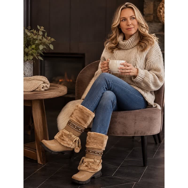 Akemi Faux Fur Mid Calf Winter Boots_7