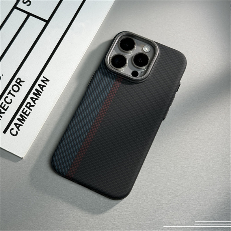 Carbon Fiber Texture MagSafe iPhone Case