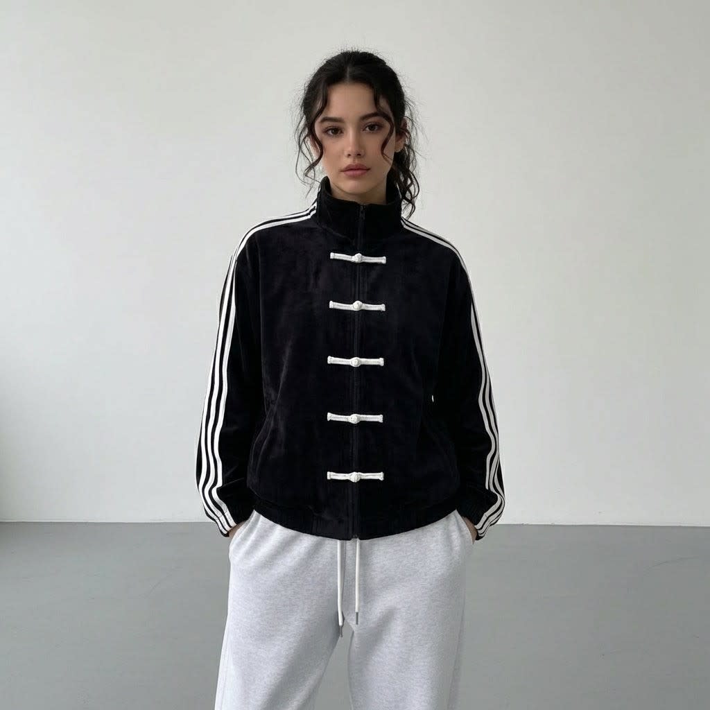 Emeline Side Stripe Retro Track Jacket_13