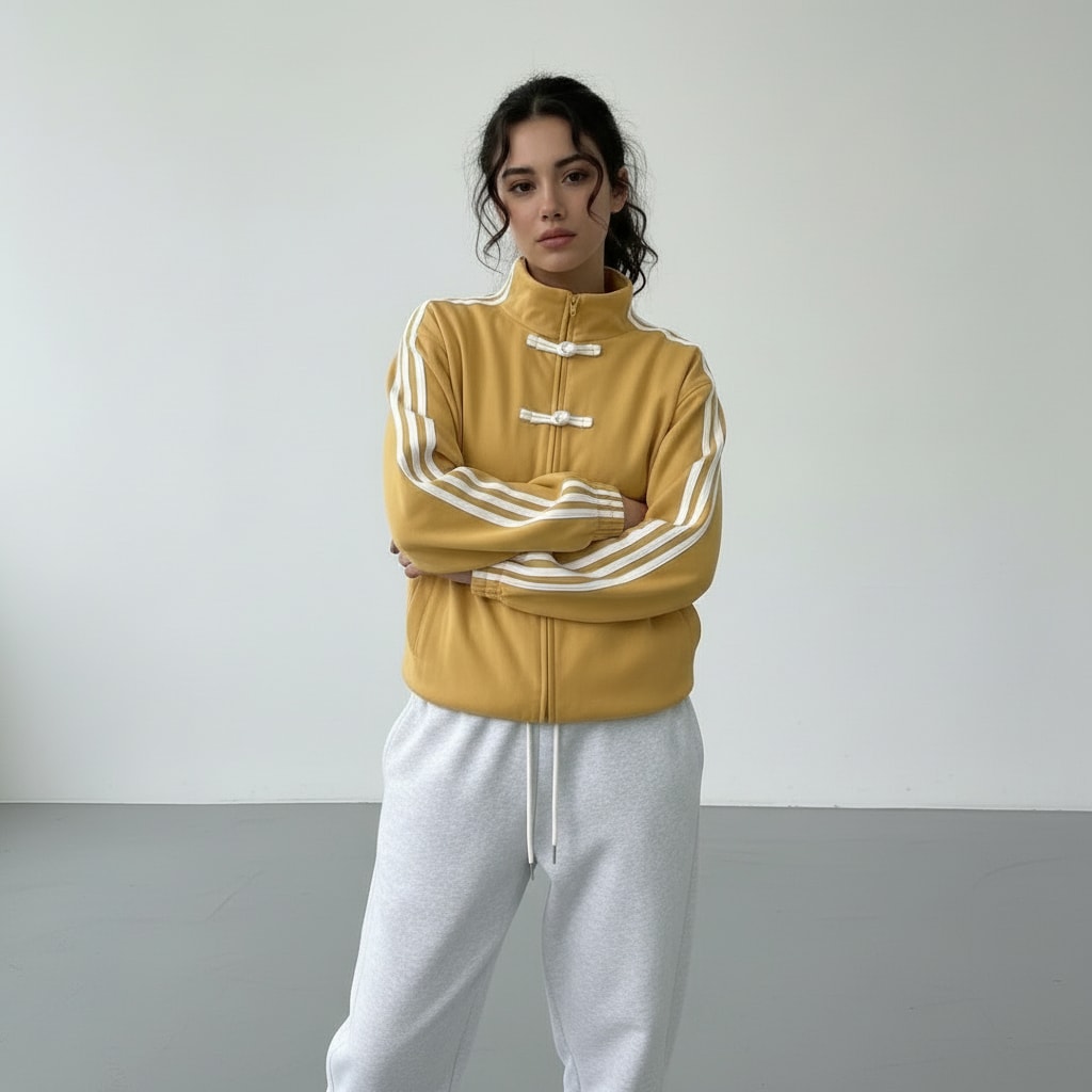 Emeline Side Stripe Retro Track Jacket_8