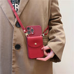 Crossbody Wallet Flap iPhone Case