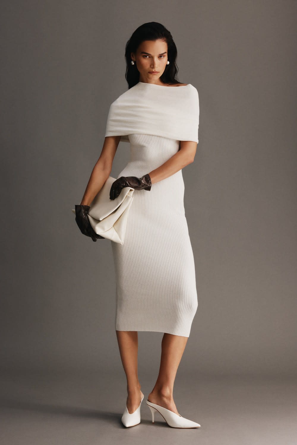 Chiara Off Shoulder Ribbed Midi Dress_7